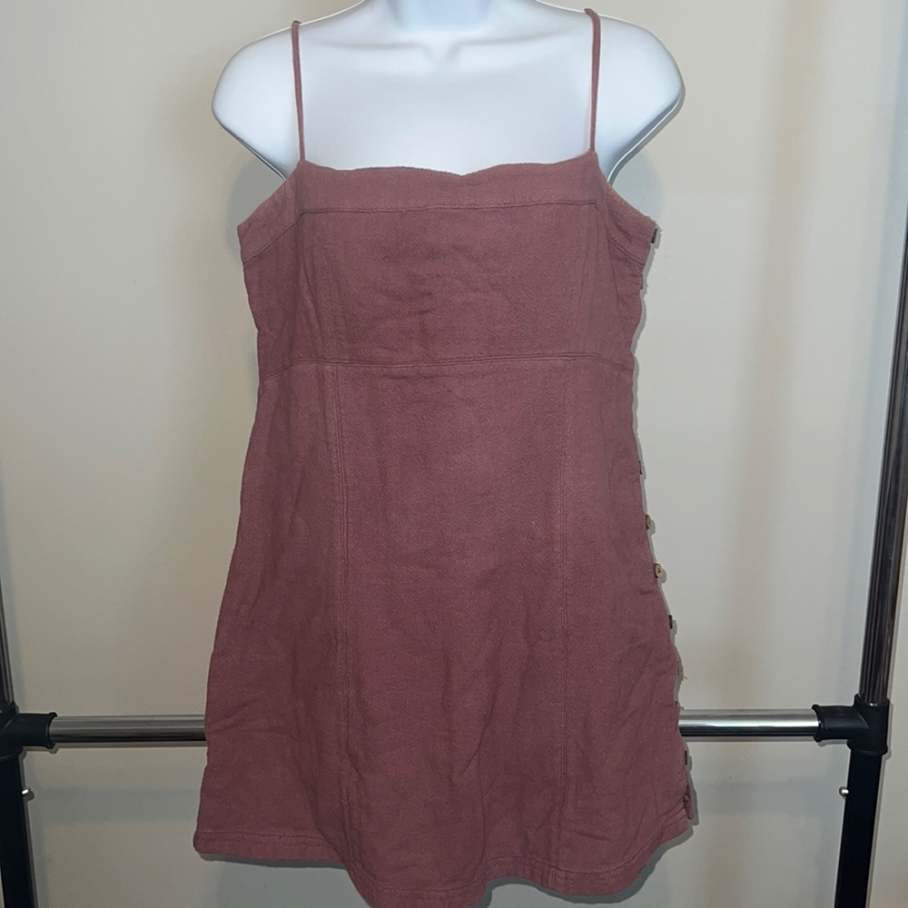 Free People Mauve Button Dress